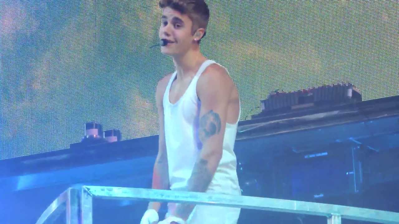 Justin Bieber talking about fallen rope/ Catching feelings July 23rd, 2013