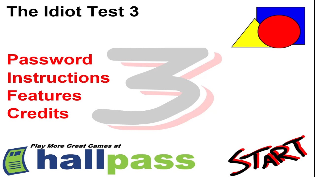 The Idiot Test 3 Full Walkthrough