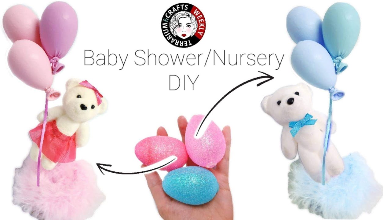 DIY Easy Baby Shower / Nursery Centerpieces for a Boy or Girl, Craft Ideas to Make & Sell or Gift