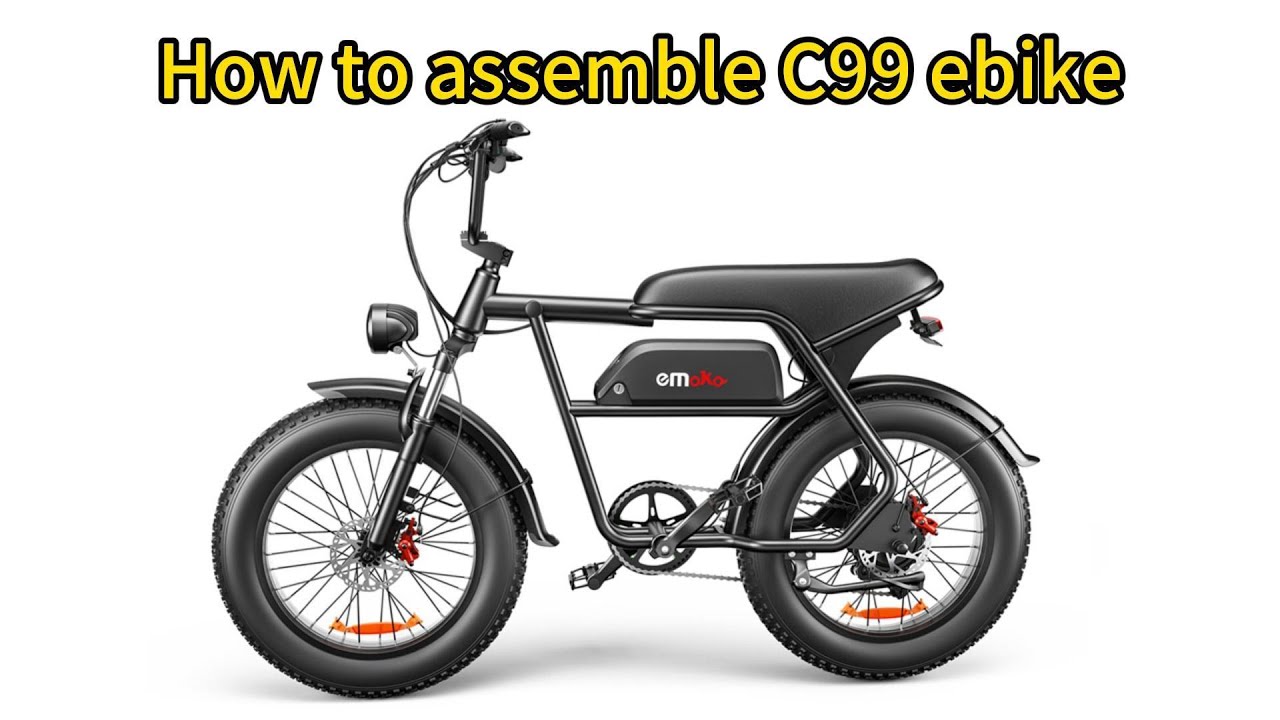 Unbox how to assemble Emoko C99 250W Motor Max Speed 25km/h European standard electric bike