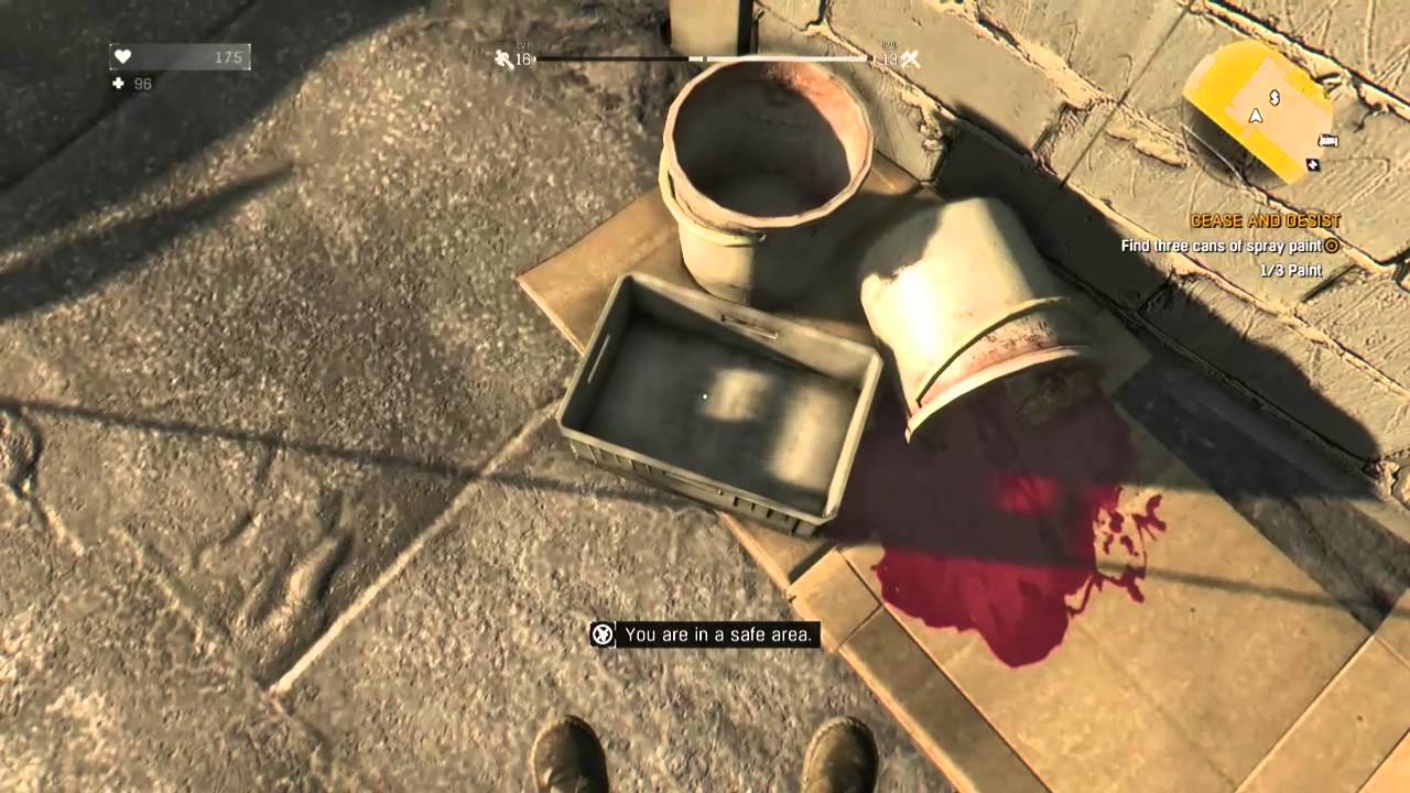 Dying Light - Cease And Desist Spray Paint Cans