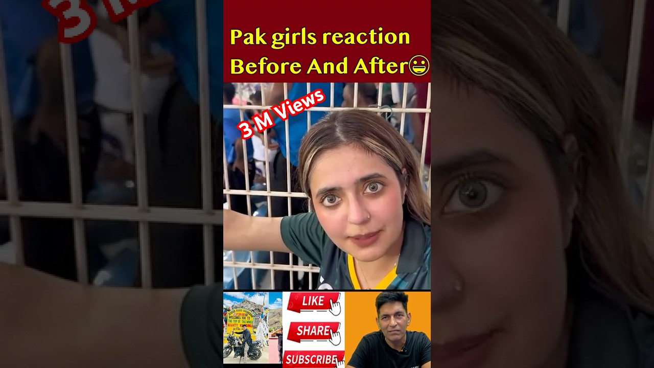 Cute Pak Girl Reaction 😀 #shorts #liveindvspakmatch #pakmediacrying #pakpublicreaction #asiacup2025