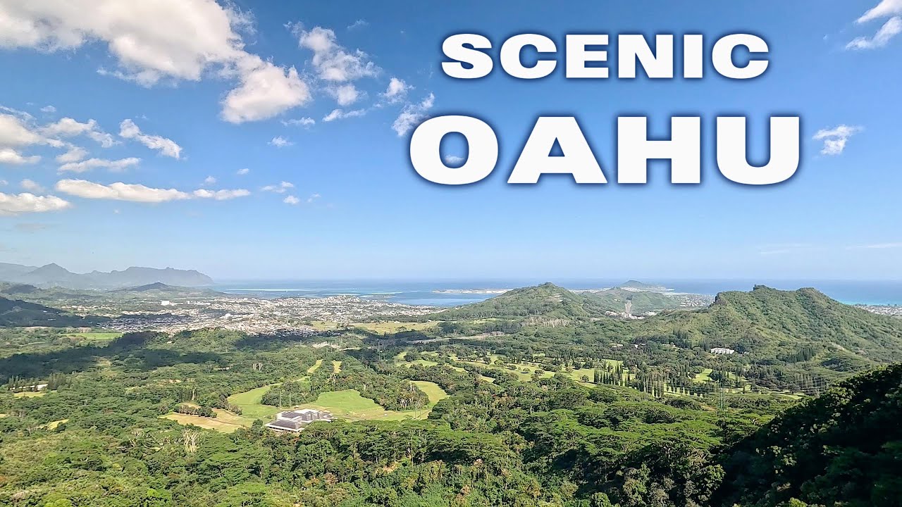 Scenic Oahu Drive 4K 🌿 Diamond Head, Pali Lookout & H-3 | Relaxing No-Narration