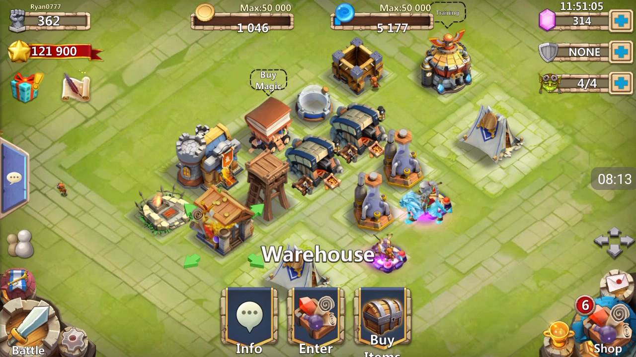 Castle Clash - Rolling 20k gems on a BRAND NEW account! Amazing start!