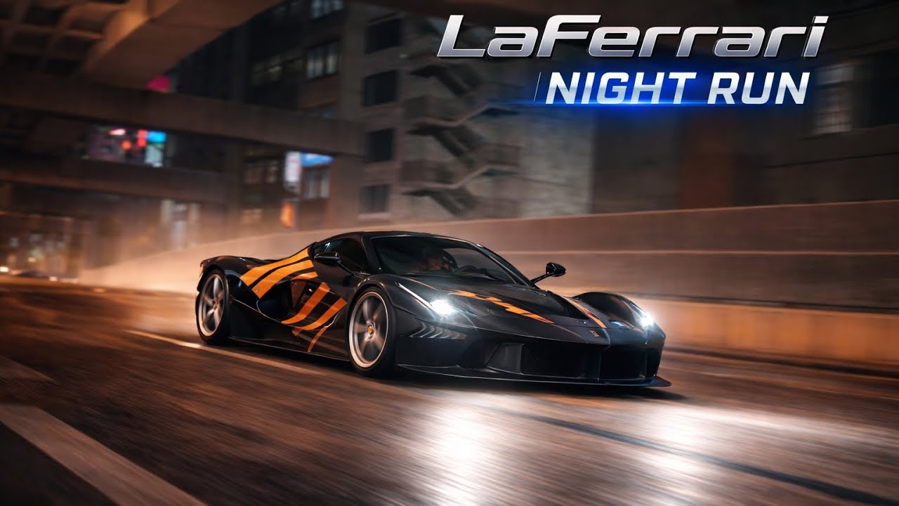 Ferrari LaFerrari 2014 NIGHT RUN 🌙🔥 | Insane Speed | Use Headphones 🎧