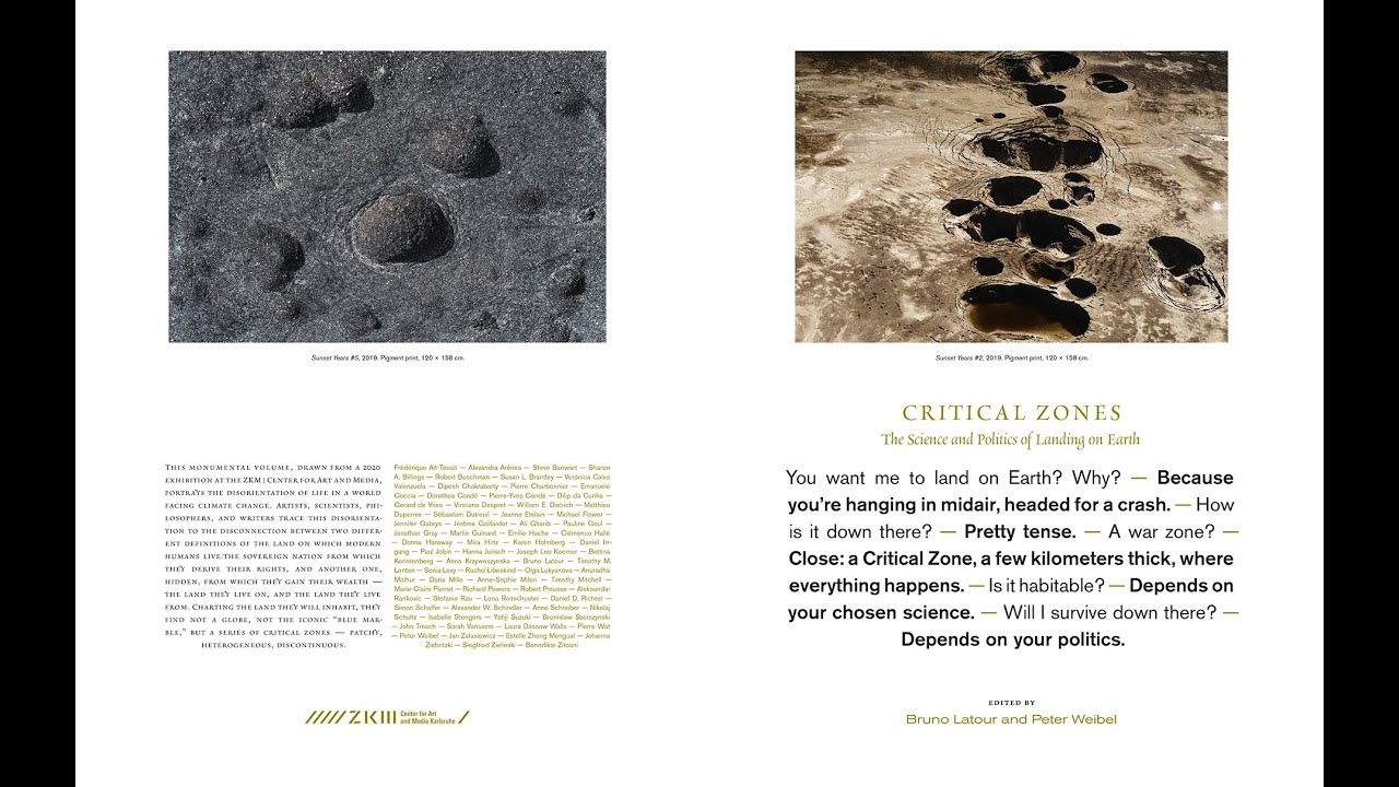 &raquo;Critical Zones&laquo; Catalogue Presentation with Bruno Latour, Jens Lutz, Peter Weibel ZKM | Karlsruhe