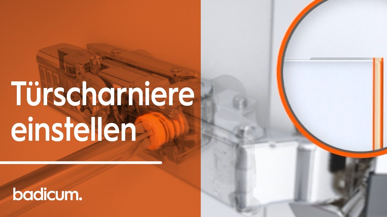 Türscharniere Blum Clip-Top Blumotion einstellen | Badicum
