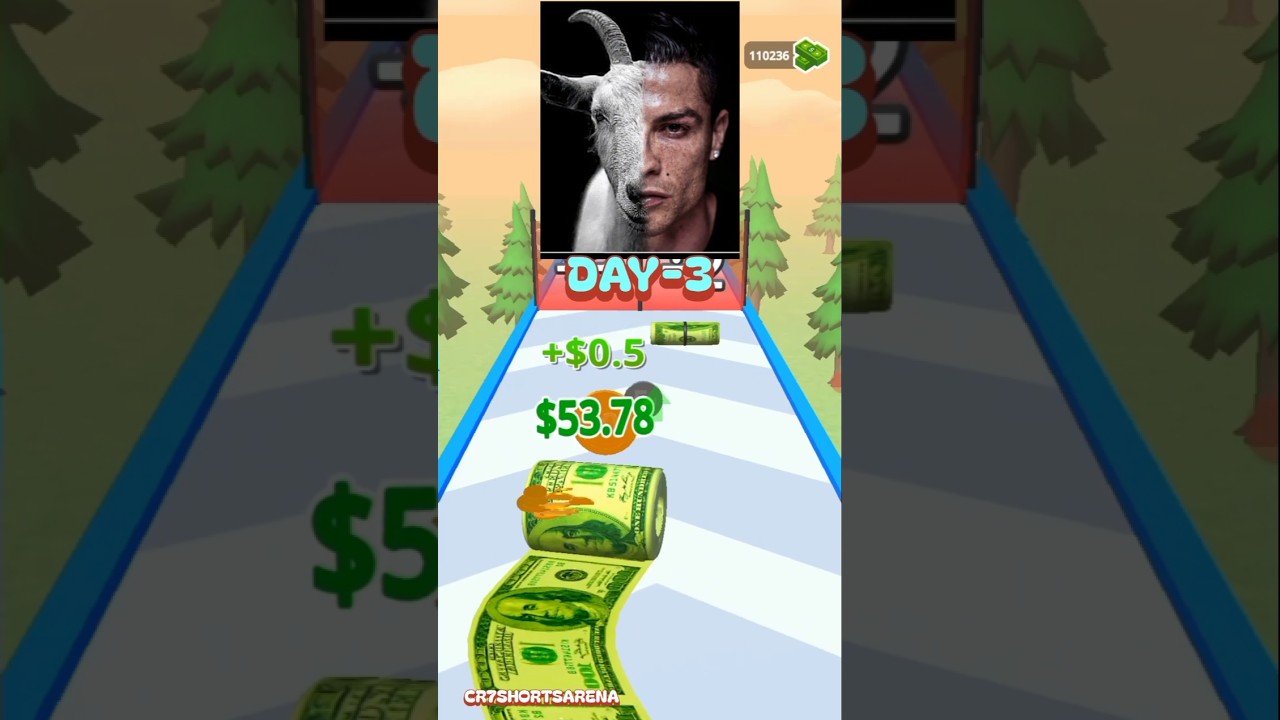 ДЕНЬГИ Роналду продолжают РАСТИ! 💰😱 | 10-й день денежного забега CR7 #Shorts