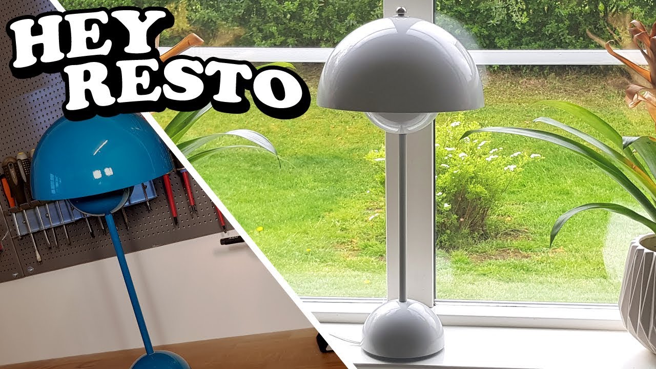 Designer Table Lamp - Restoration of a Verner Panton VP3 table lamp.