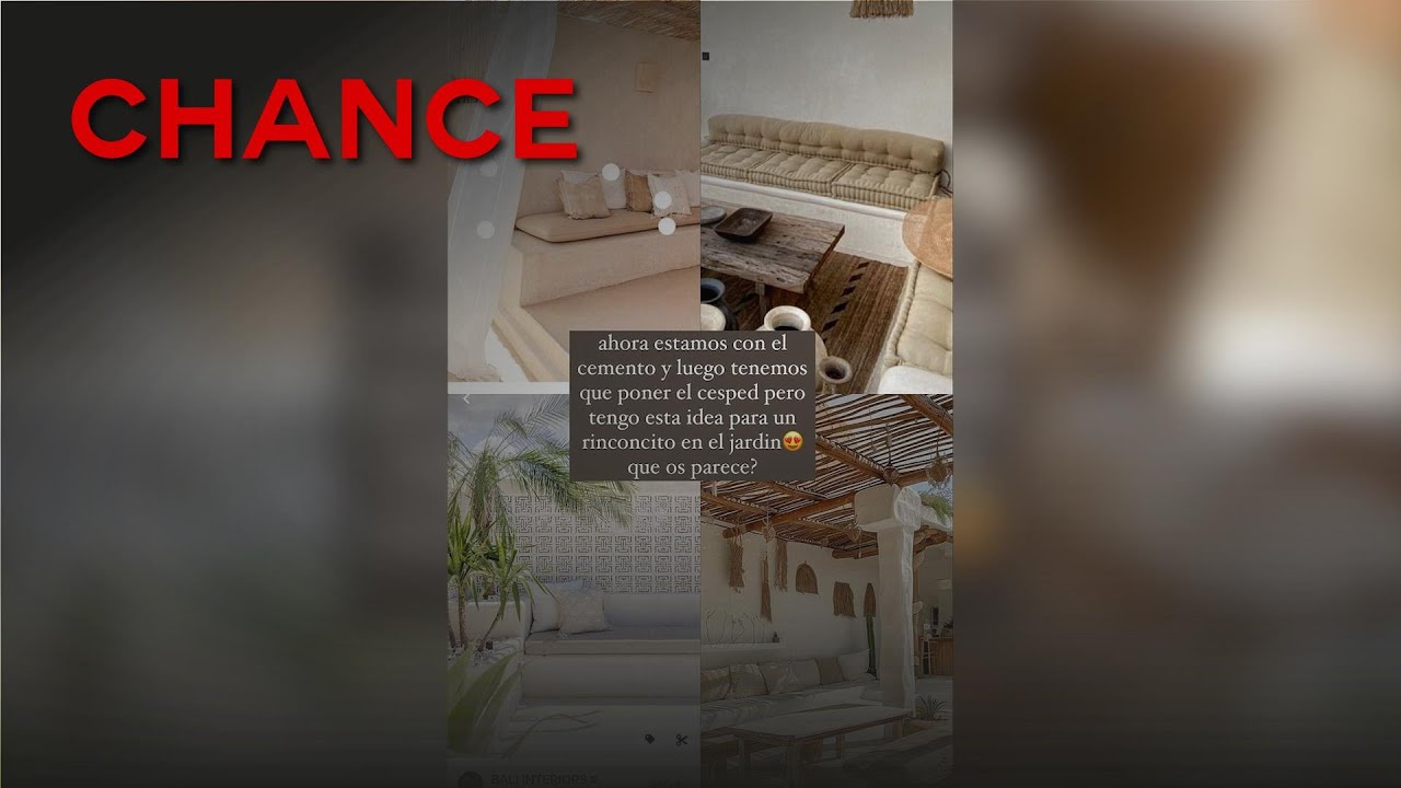 Isa Pantoja comparte las ideas para decorar el jard&iacute;n de su nueva casa