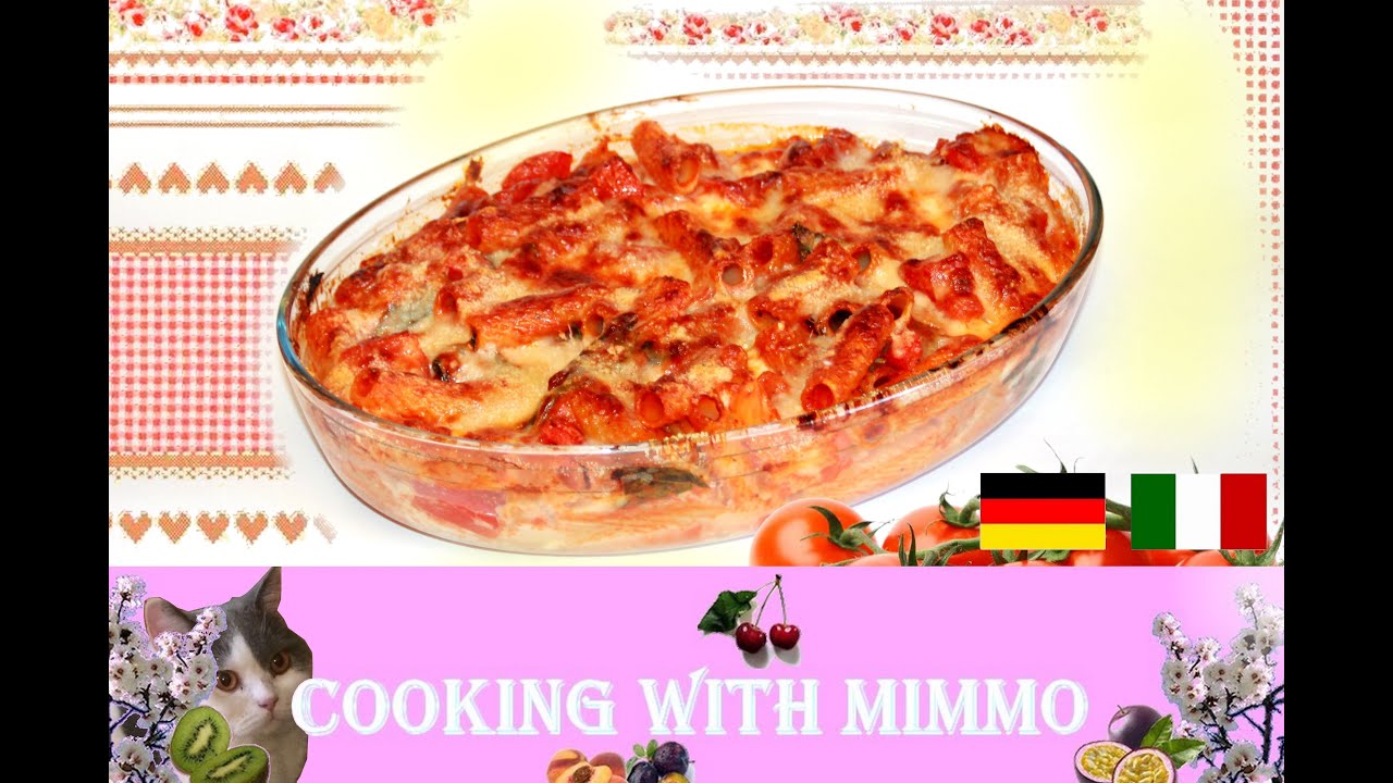 Nudelauflauf mit frische Tomaten / Sformato di pasta con pomodorini freschi