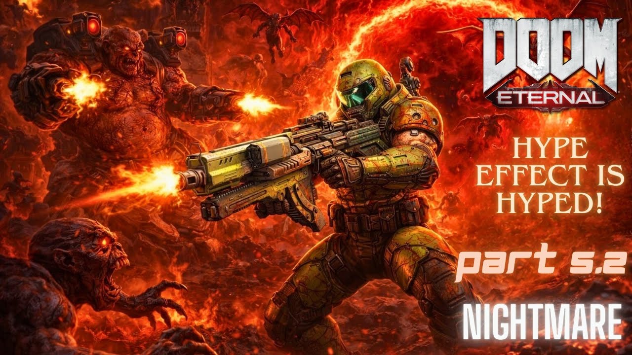 DOOM Eternal! Прохождение на уровне сложности - кошмар! Часть 5.2 - Кровавое Супергнездо!