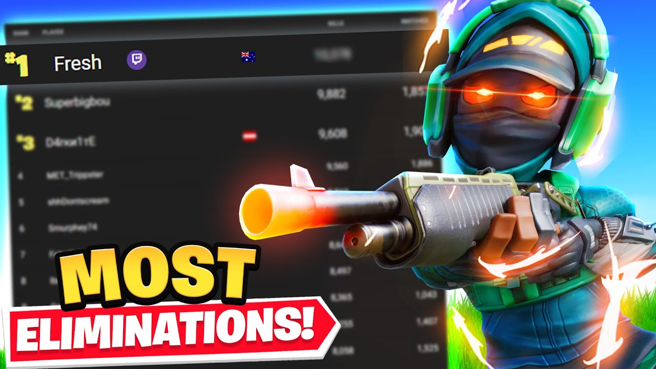 I GOT THE MOST ELIMS IN FORTNITE