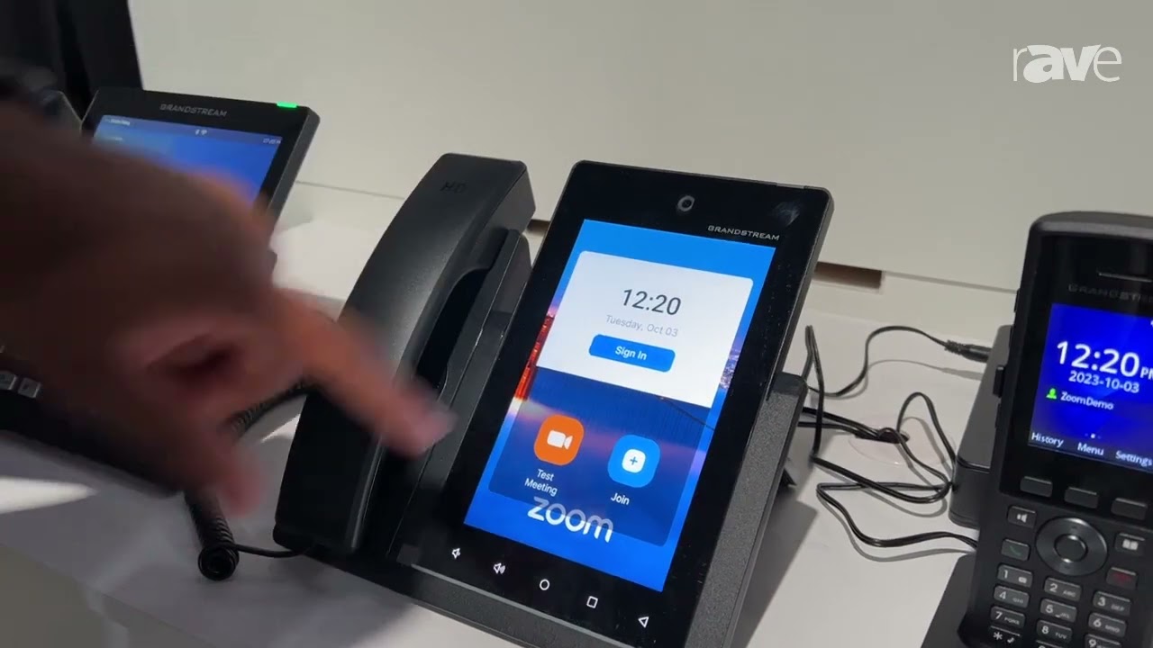 Zoomtopia 2023: Grandstream Shows Off GXV3470 Touch Screen Zoom-Integrated Video Phone