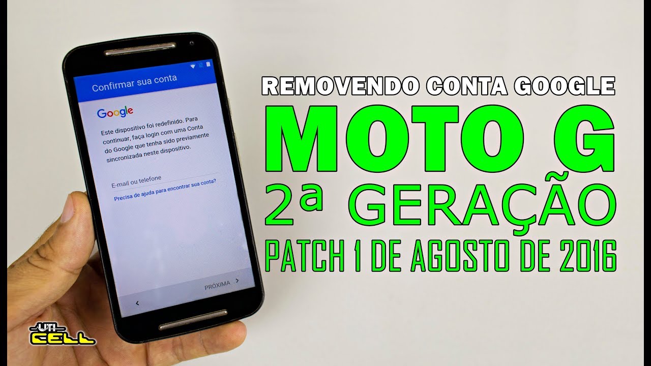 Removendo a Conta Google do Moto G (2ª Geração) #UTICell