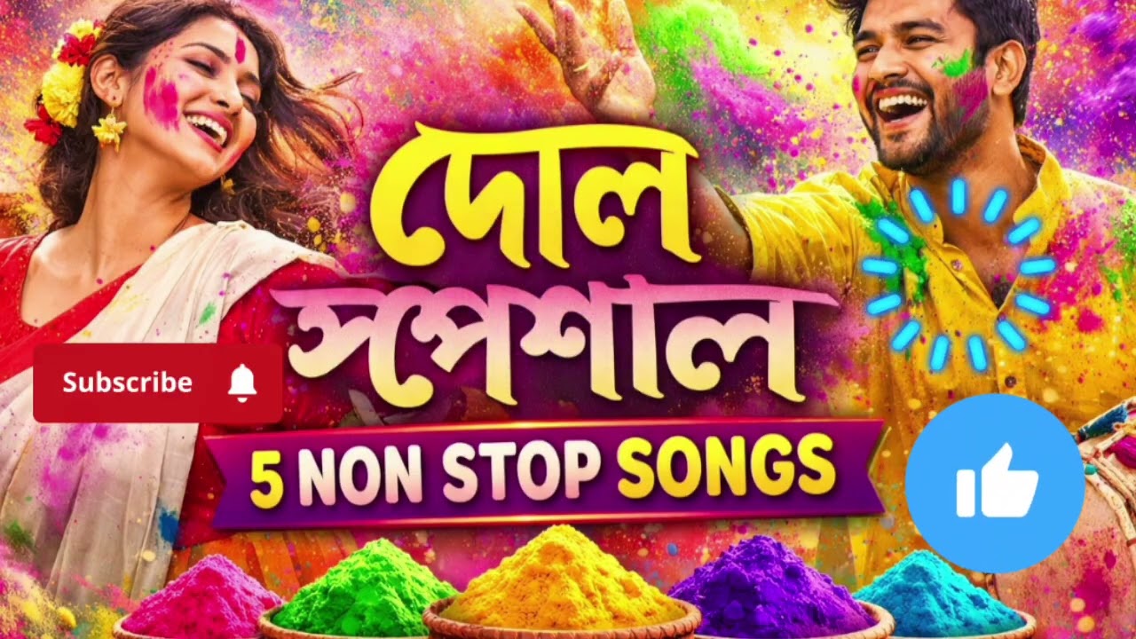 Dol Special  🌸 | 5 Non Stop Bengali Songs | Best Dol Jatra Festival Mashup |  