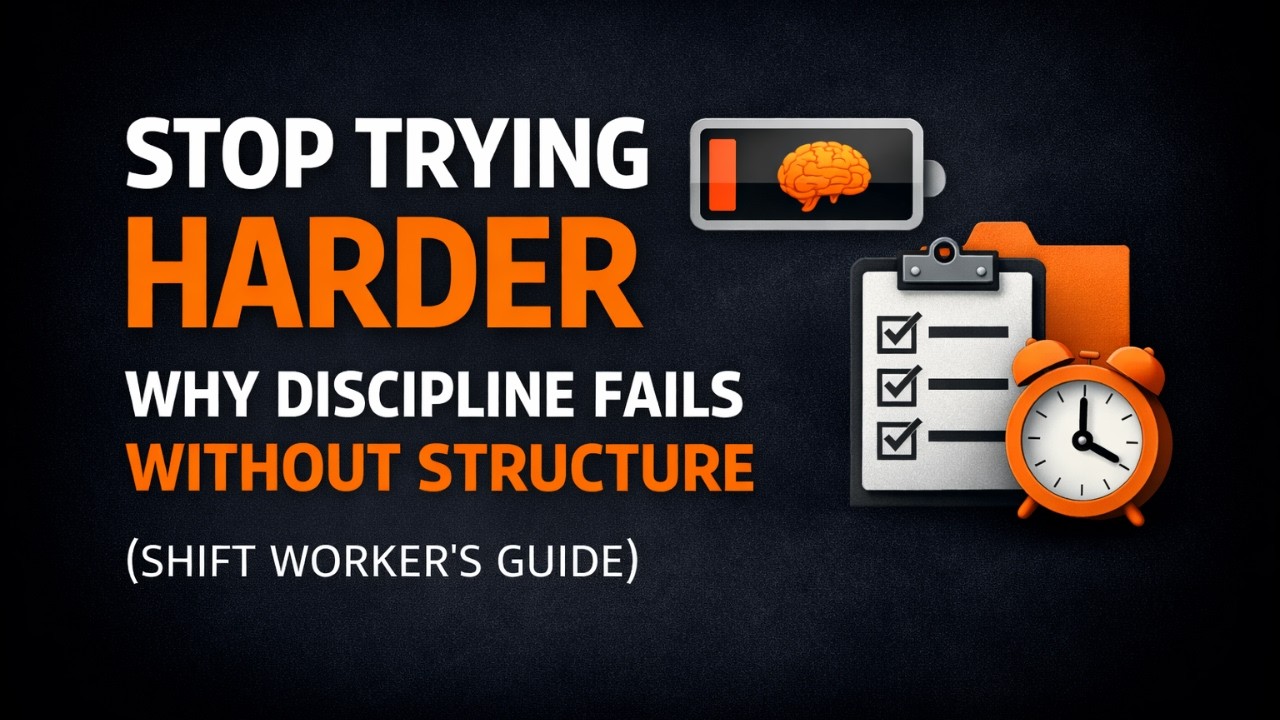 Stop Trying Harder: Why Discipline Fails Without Structure (Shift Worker’s Guide)