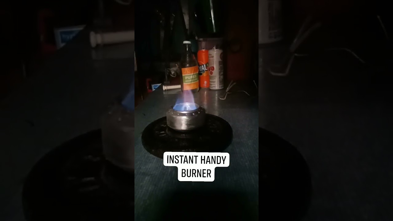 MINI STOVE USING ALUMINUM CAN AND DENATURED ALCOHOL #BLUEFLAME