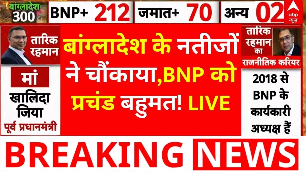 Bangladesh Election Result News LIVE: बांग्लादेश के नतीजों ने चौंकाया, BNP को प्रचंड बहुमत!