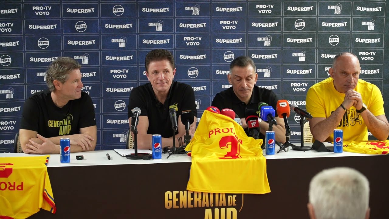 Generația de Aur și-a lansat tricourile pentru meciul de retragere: ”Acolo vor ajunge încasările”