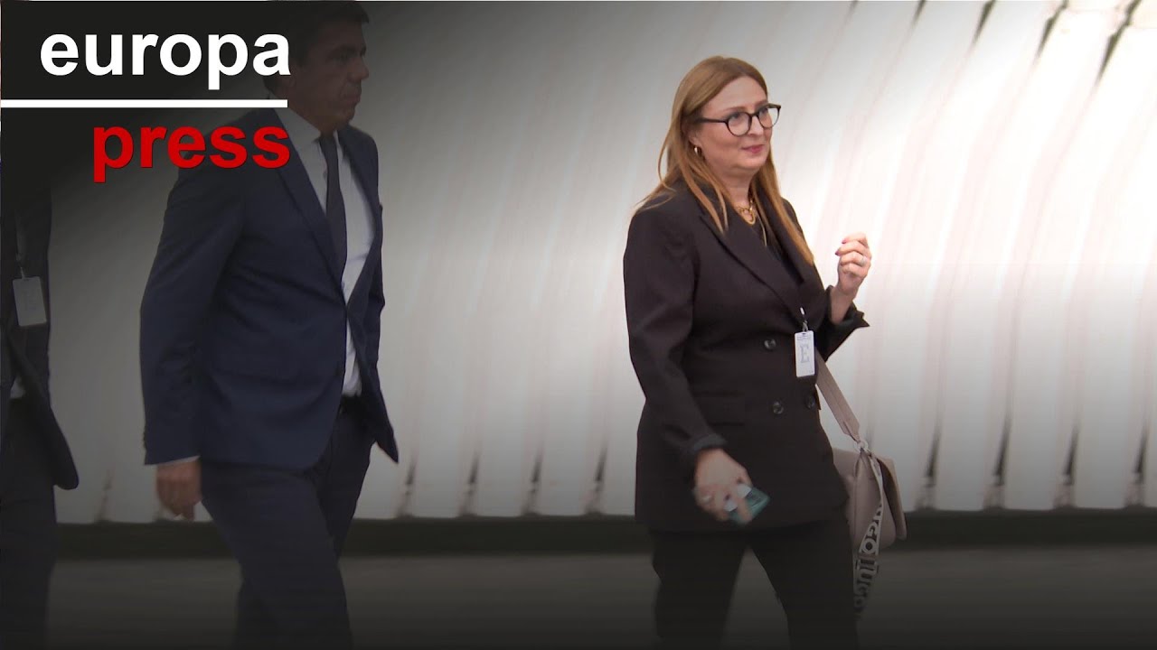 Llegada de Carlos Mazón al funeral de Estado por las víctimas de la dana