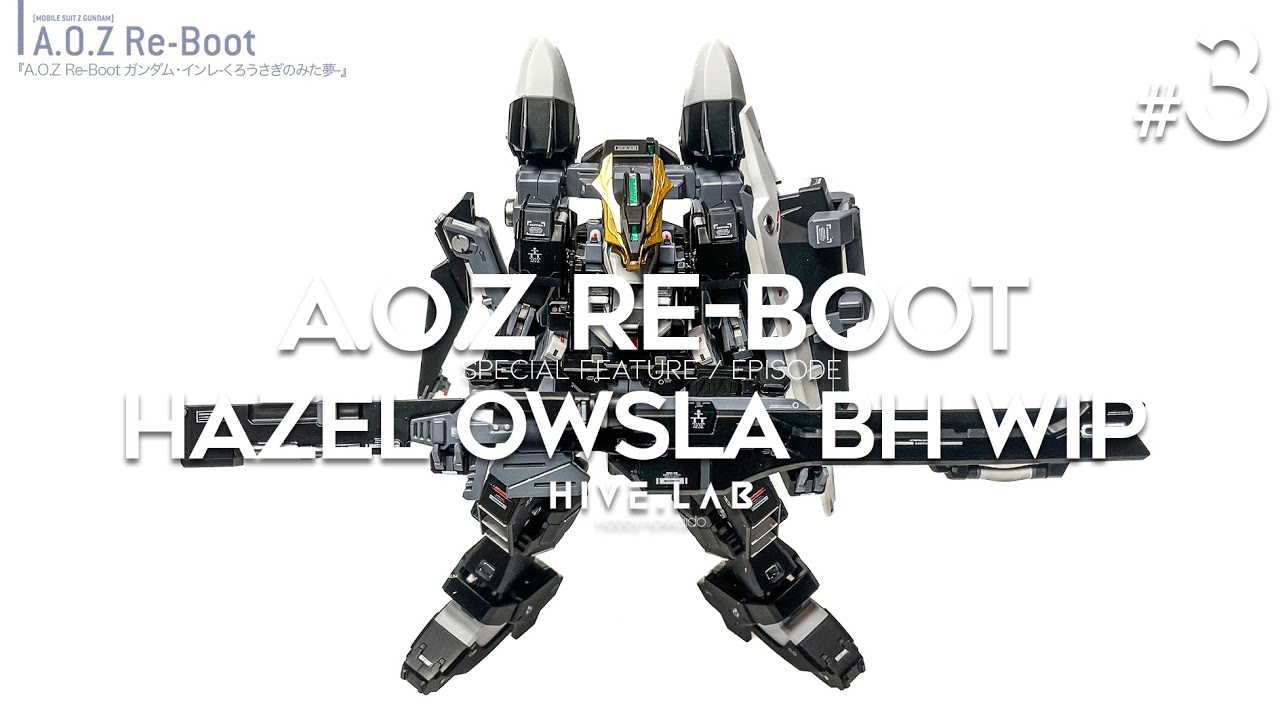 A.O.Z Re-boot / RX-121-2P Owsla Rah II Hrair Part-3  (アウスラ・ラーⅡ・フレア)  #gundam #gunpla #AOZgundam