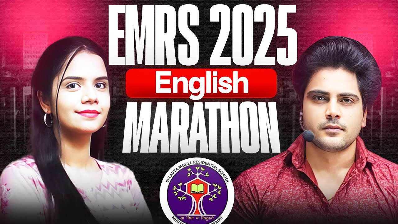 EMRS 2025 English Marathon 🔥 by Sachin Academy live 3pm | Nidhi Ma'am