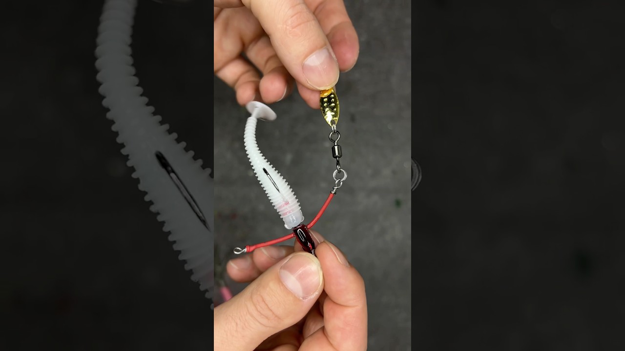 Modification hame&ccedil;ons! leurre souple ! #fishingvideo #fishing #handmadelure #bassfishing