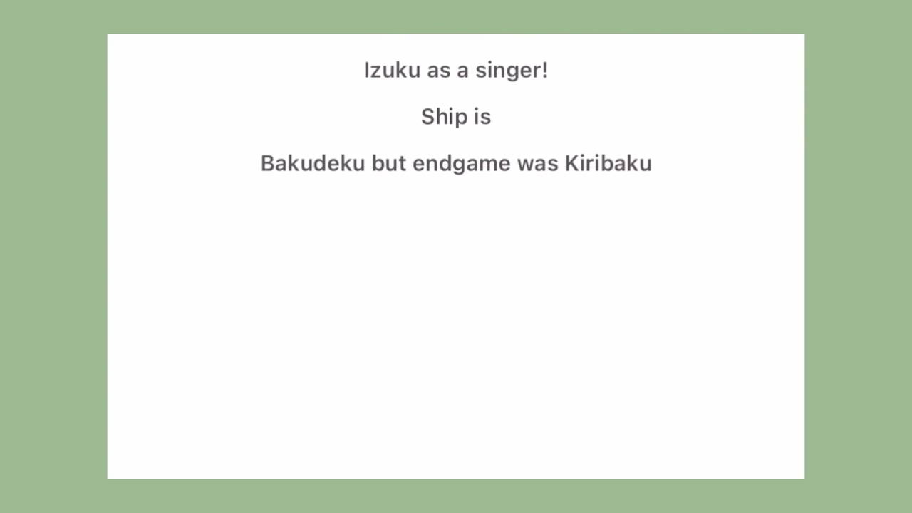 Mha Lyric “prank”| Happier than ever- By Billie Eilish| Deku as a singer|Bakudeku? Kiribaku?