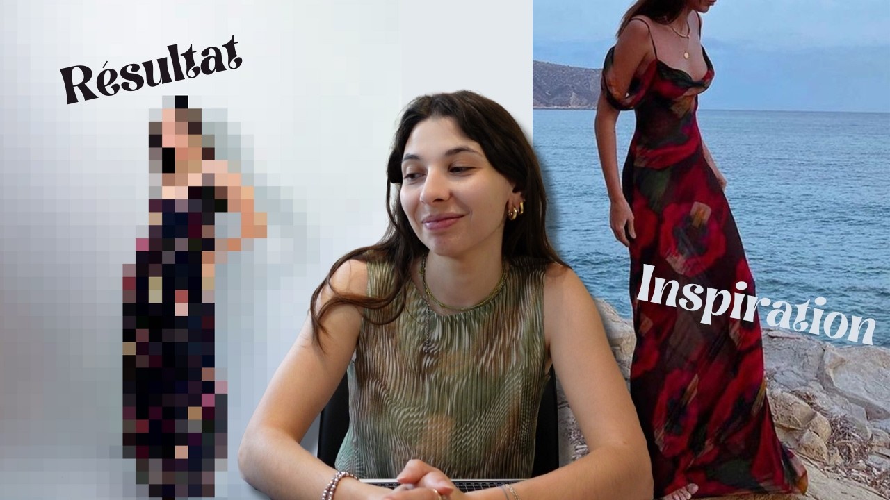 Je couds une ROBE inspirée PINTEREST -  VLOG COUTURE