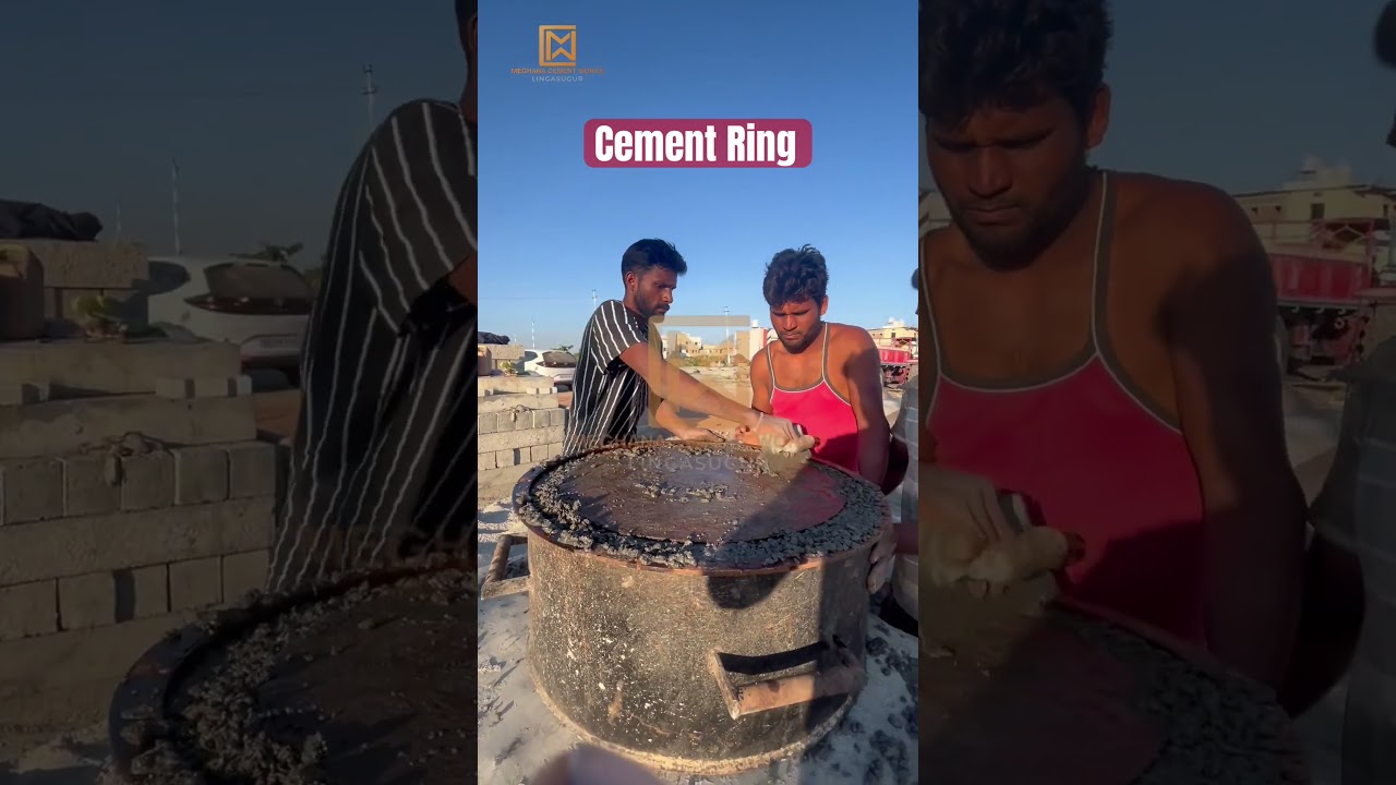 How to make Cement ring with vibrator| Cement ring making Process|2 feet cement ring