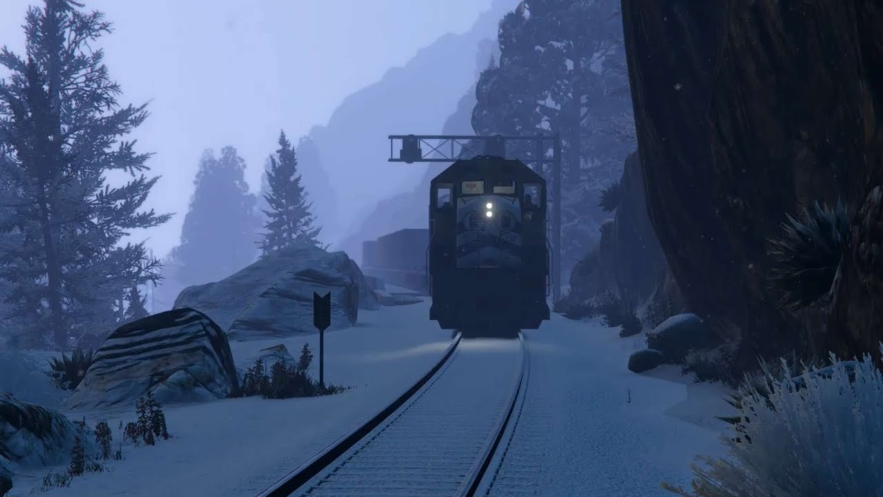 Train Chasing in Los Santos GTA V December 23, 2025.