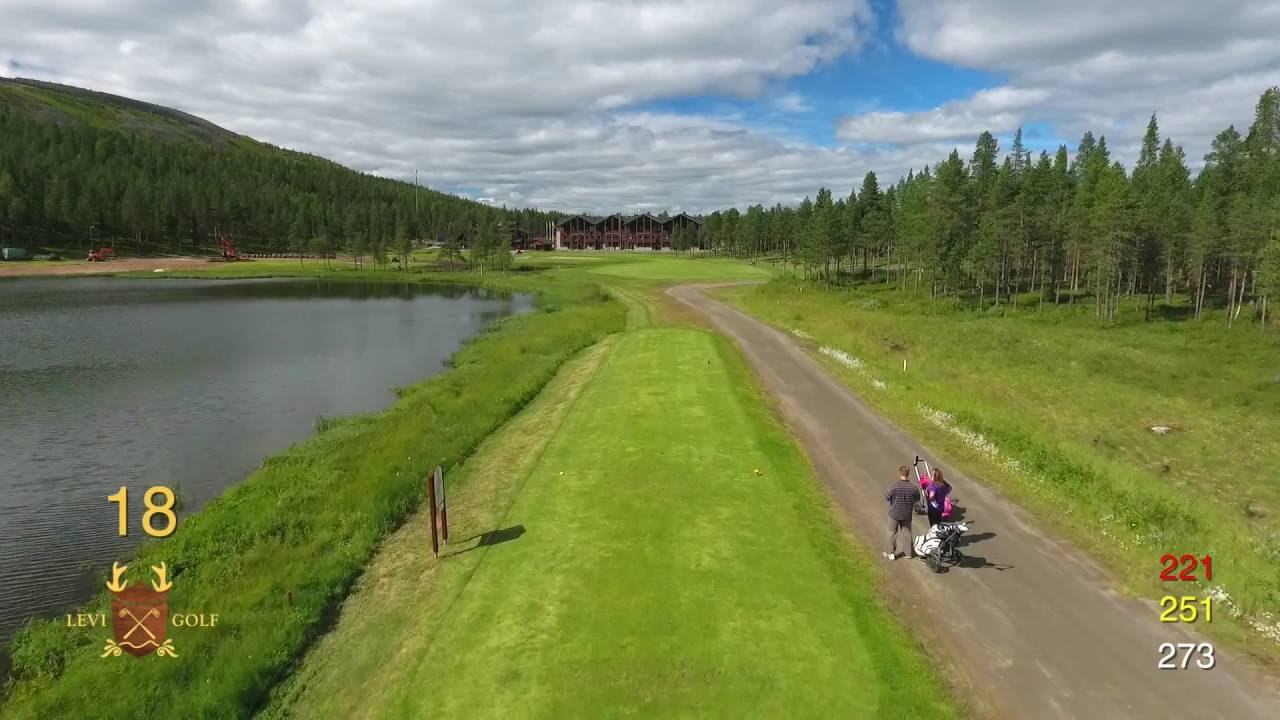 Levi Golf väylä 18