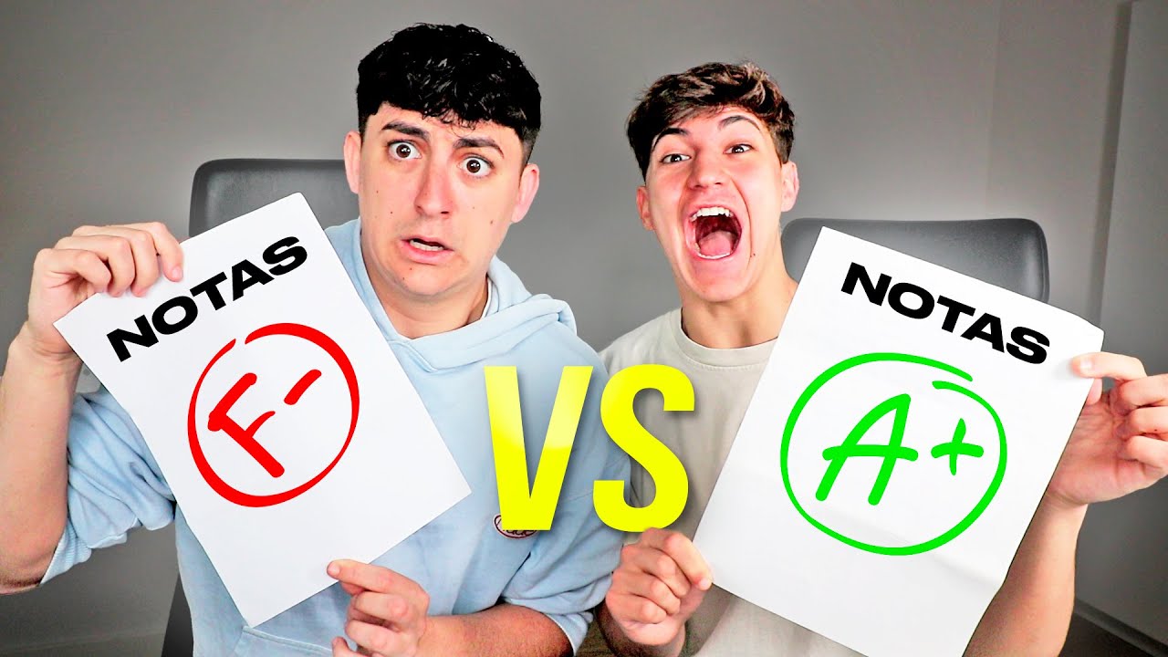 MIS NOTAS vs LAS NOTAS de mi HERMANO de NIÑO ¿Quién es más LISTO?