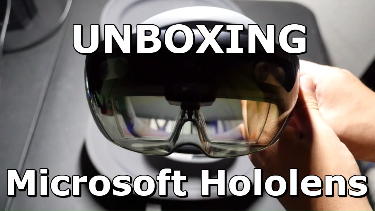 UNBOXING THE MICROSOFT HOLOLENS AND SETUP