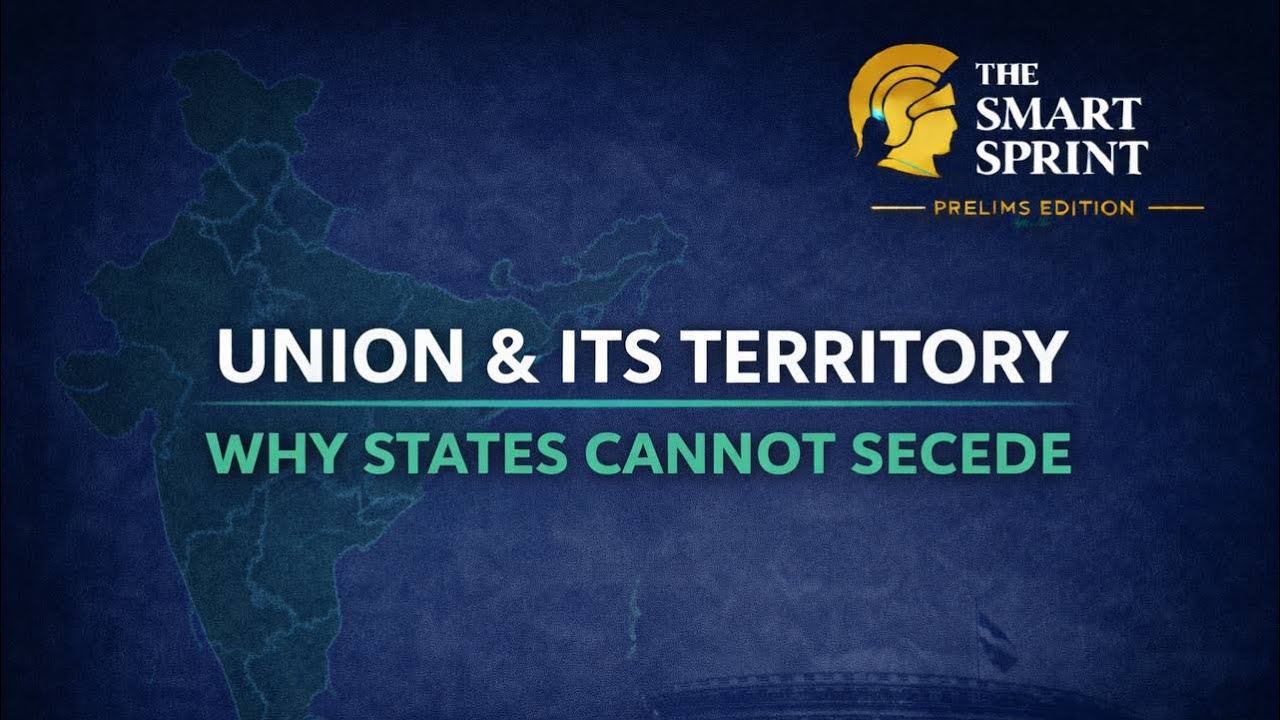 Why India Is Called a Union, Not a Federation? | Union & Territories Explained -Upsc prelims 