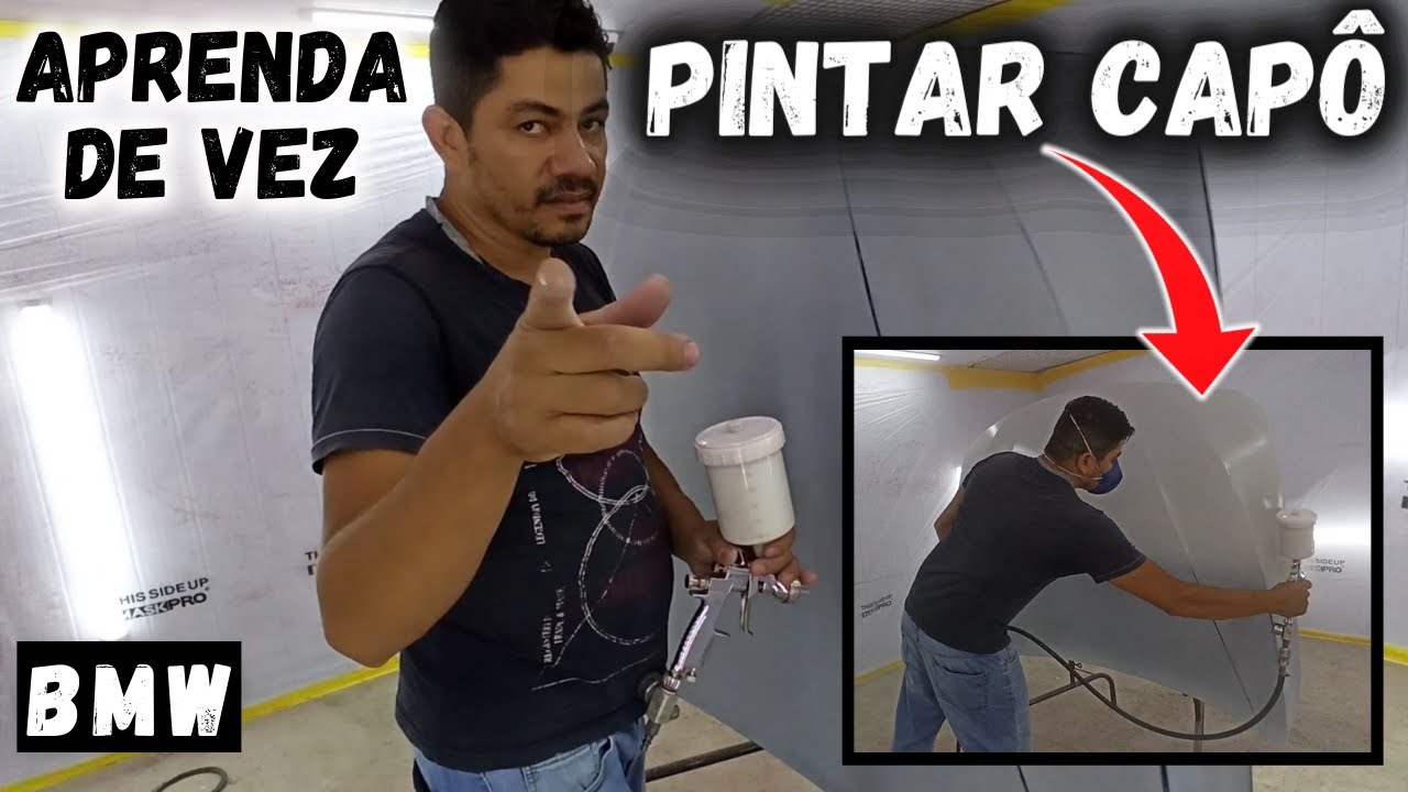 Como PINTAR CAPÔ de carro grande / Aprenda de vez com um PASSO A PASSO completo para iniciantes