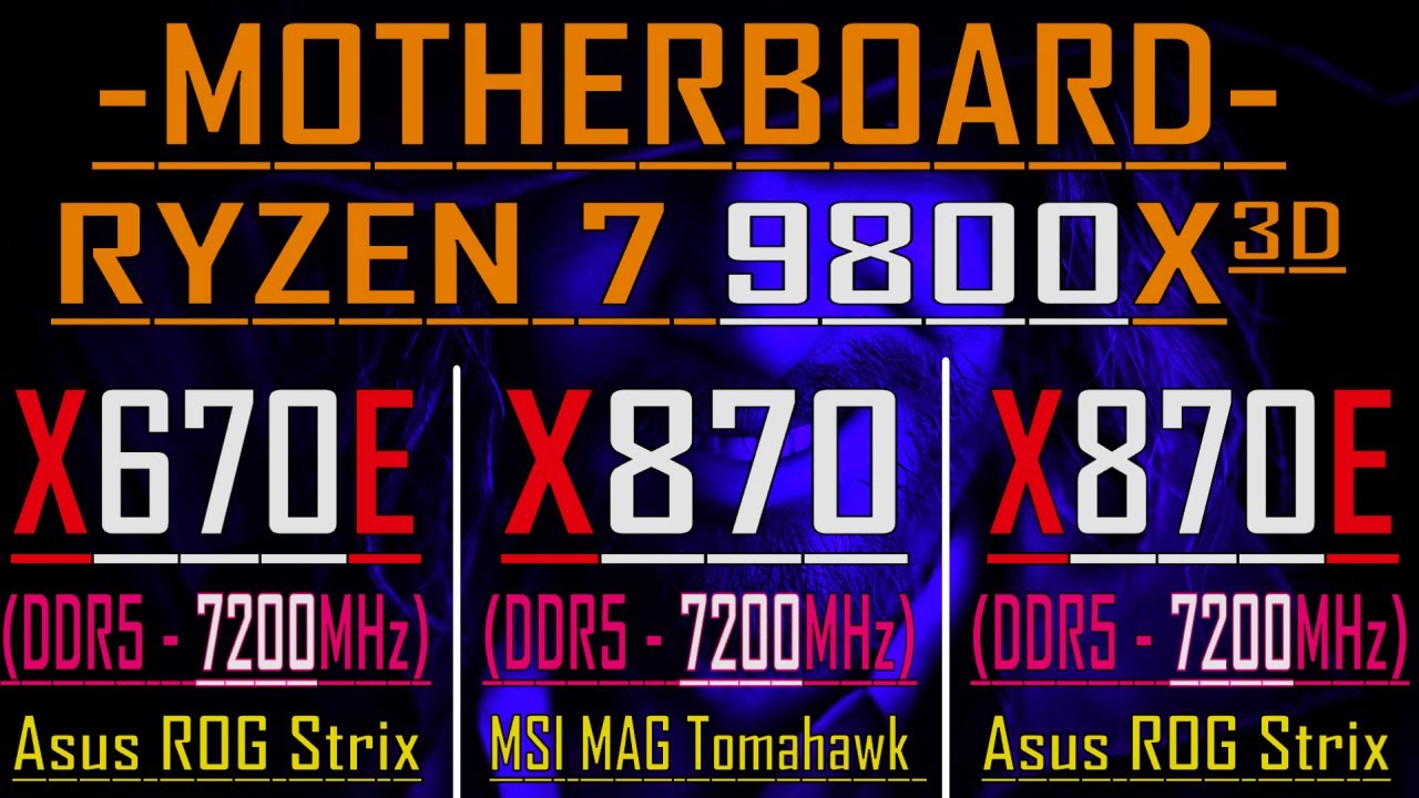 X670E vs X870 vs X870E || RYZEN 7 9800X3D || How Big is the Difference?