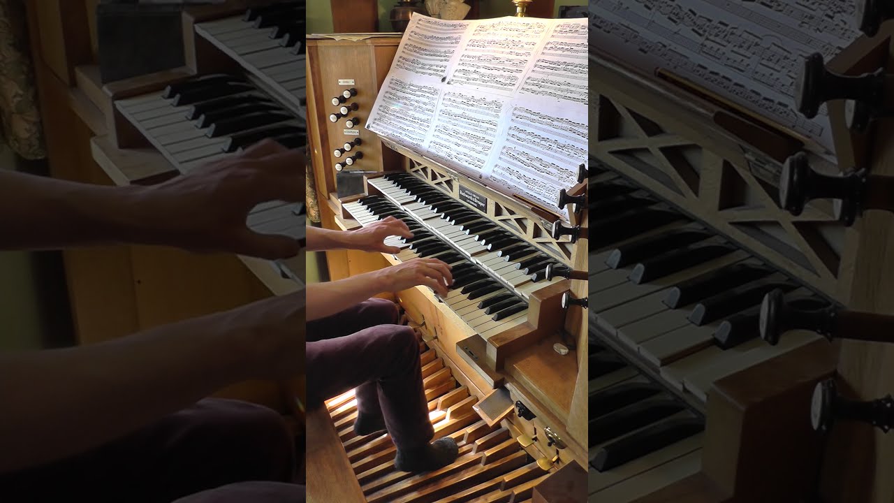 Bach Fugue on Rushworh & Dreaper pedal reed organ