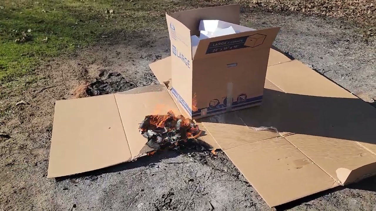 Burning Stuff 1208: Cardboard Box Pad