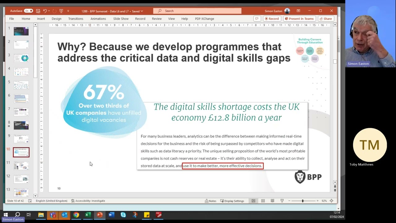 Data Scientist Apprenticeships Level 6 and 7