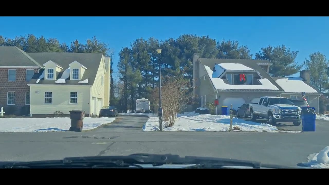 Atlanta Estates Community Neighborhood Drive / Seaford Delaware USA 🇺🇸 #winterdrive