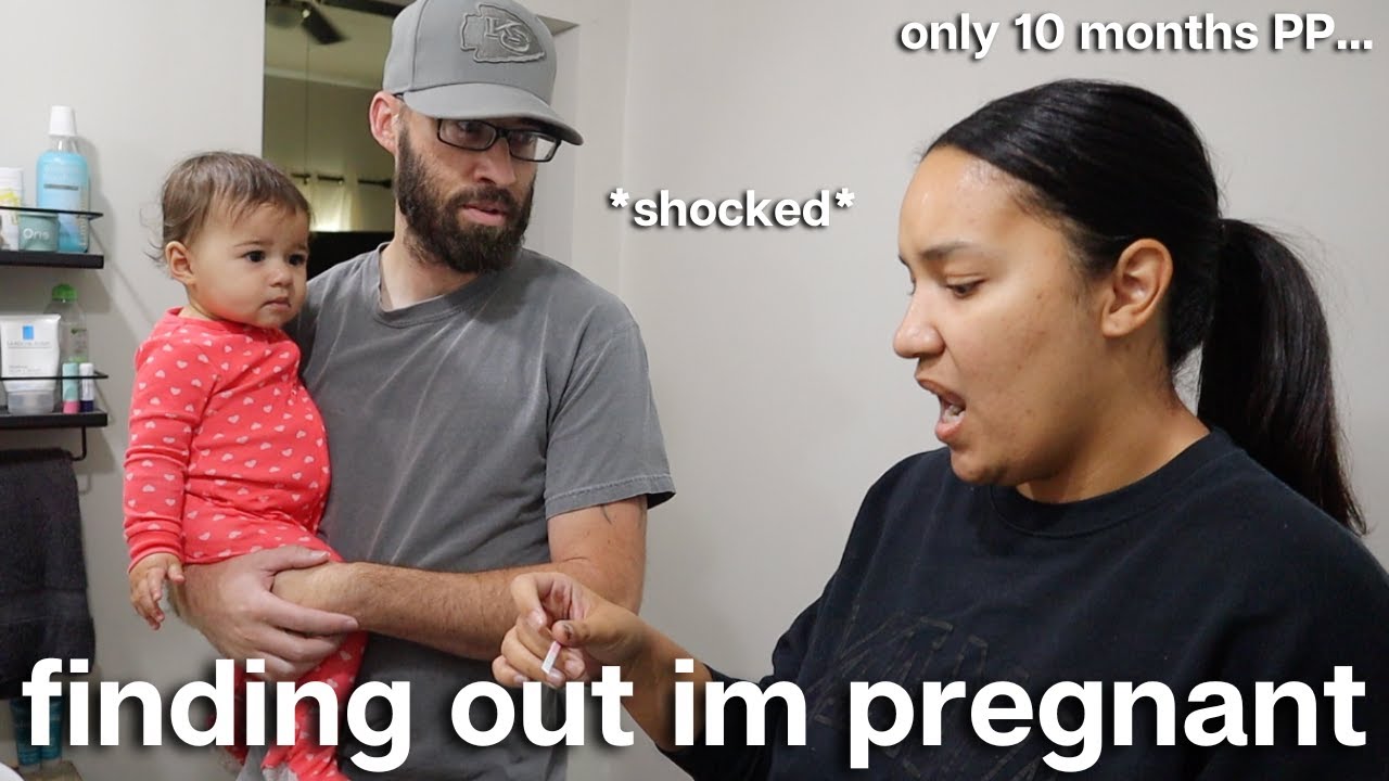 finding out im pregnant with baby #2 👼🏼🤍 only 10 months postpartum *unplanned pregnancy*