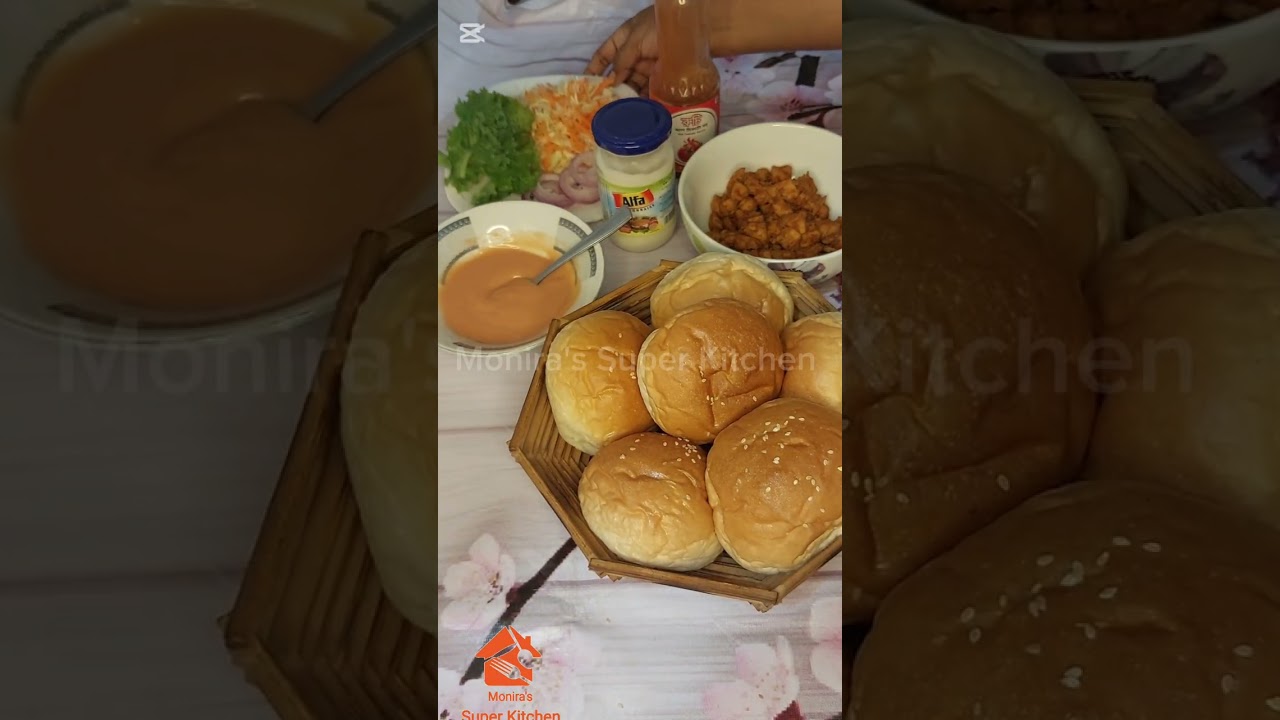খুব সহজে চিকেন বার্গার তৈরি 