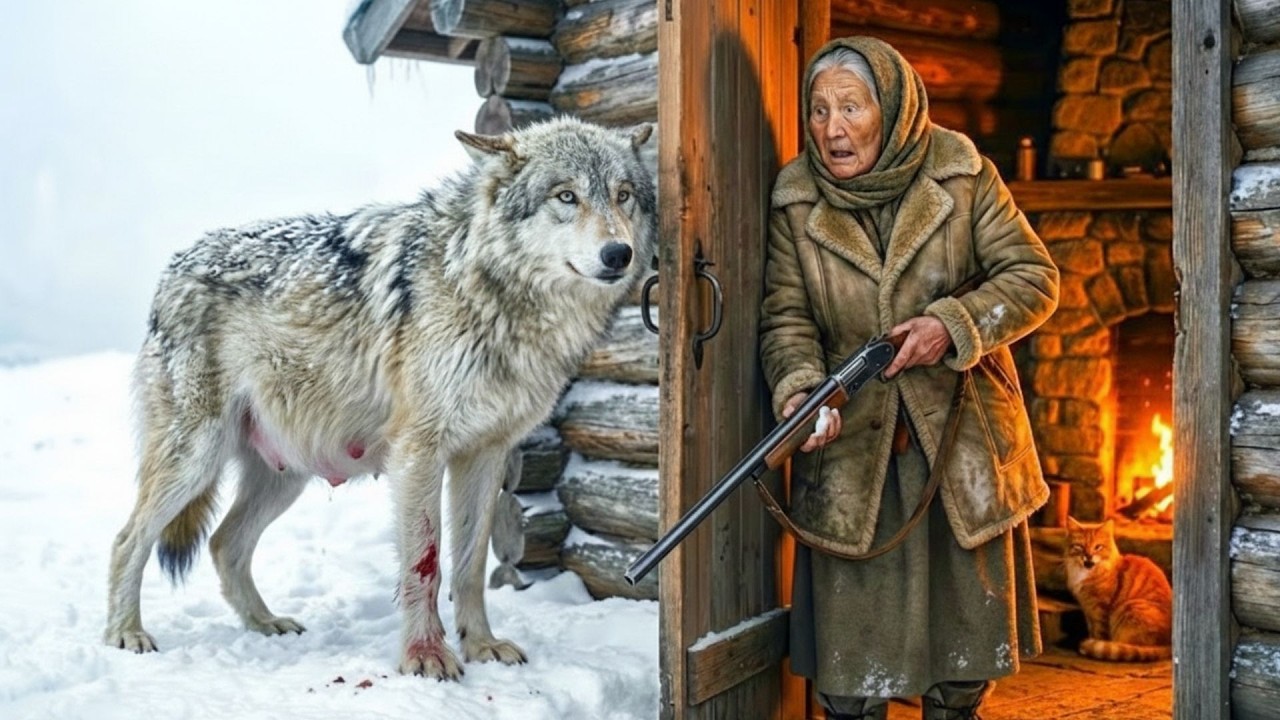 A PREGNANT, DYING SHE-WOLF BEGGED AN ELDERLY WOMAN FOR HELP — THE ENDING WILL MELT YOUR HEART