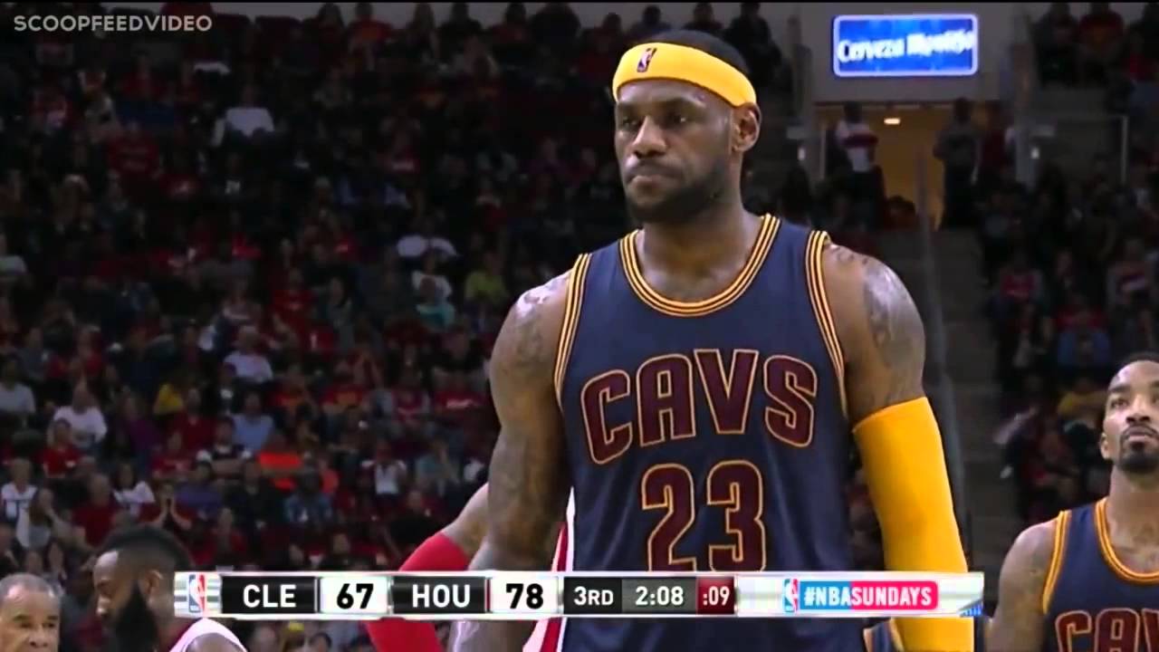 James Harden Kicks LeBron James - Flagrant Foul | March 1, 2015 | NBA 2014-15 Season