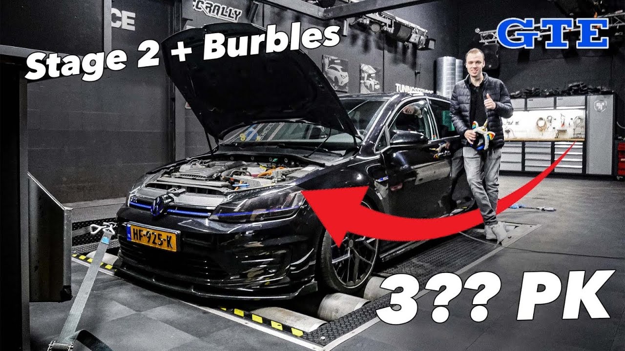 Deze hybride auto laat zich goed tunen! GOLF 7 GTE gaat van stage 1 naar stage 2 met dikke Burbles!