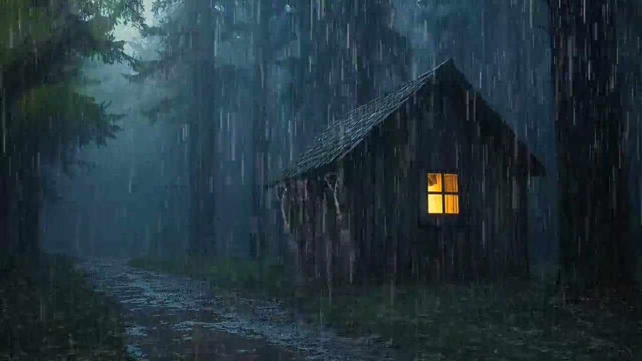 Goodbye Insomnia With Heavy Rain Sound | Very Heavy Rain for SLEEP - Reduce Stress, Relax, ASMR