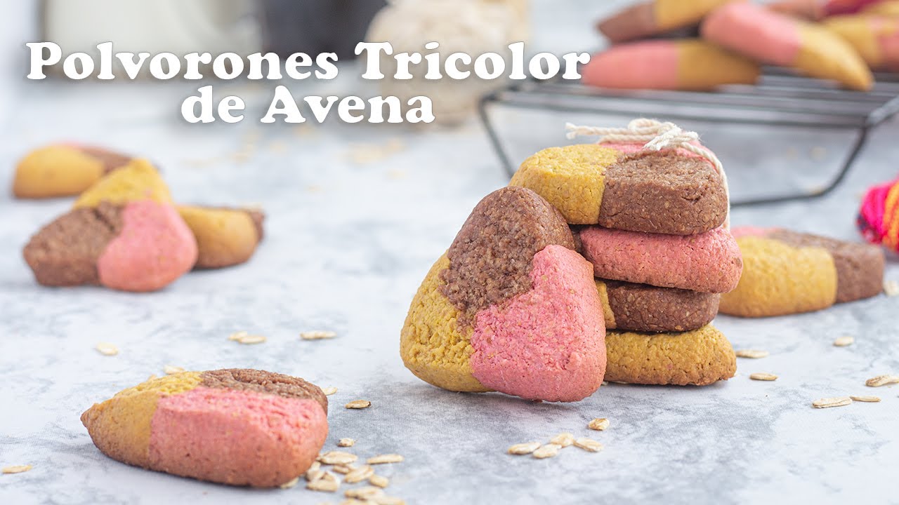 Polvorones de Avena Tricolor: Polvorones Saludables