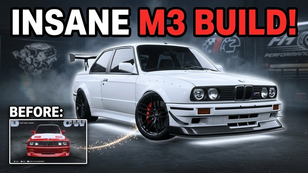 Custom BMW M3 in NFS Unbound - Stance Rims & Full Modifications #nfs #pcgaming #needforspeedunbound